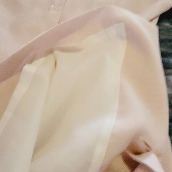 Vintage Liberty house Pink and white candy stripe Button up fit in flare dress - Picture 5 of 9